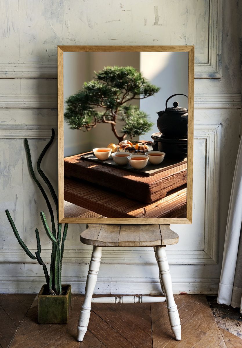 Tea Ceremony Still Life Poster. room preview