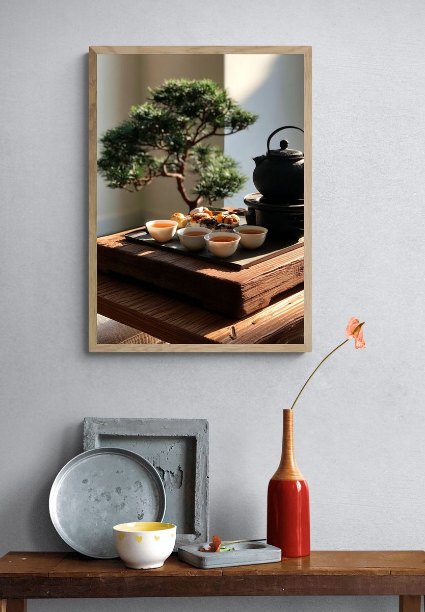 Tea Ceremony Still Life Poster. — room view 3