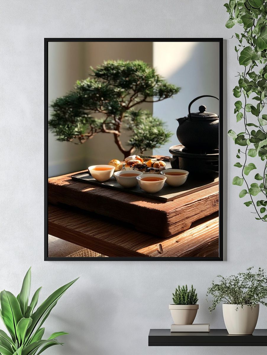 Tea Ceremony Still Life Poster. — room view 4