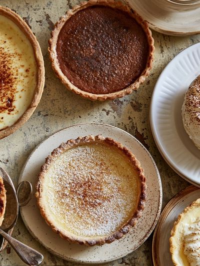 Rustic Dessert Tart Still Life Print. poster