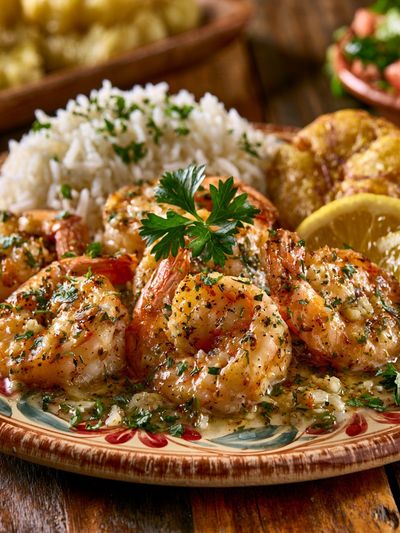 Garlic Shrimp Feast Poster.