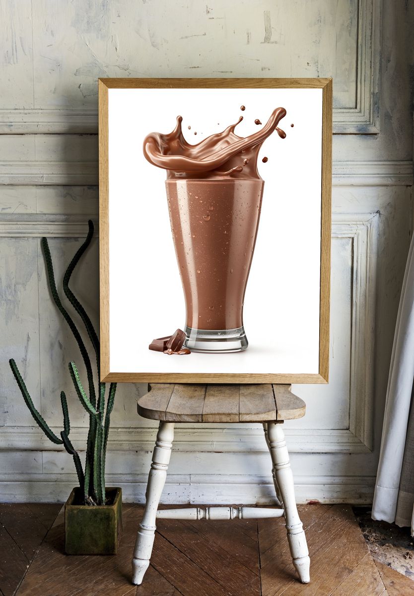 Chocolate Splash Food-Drink Poster. — room view 1