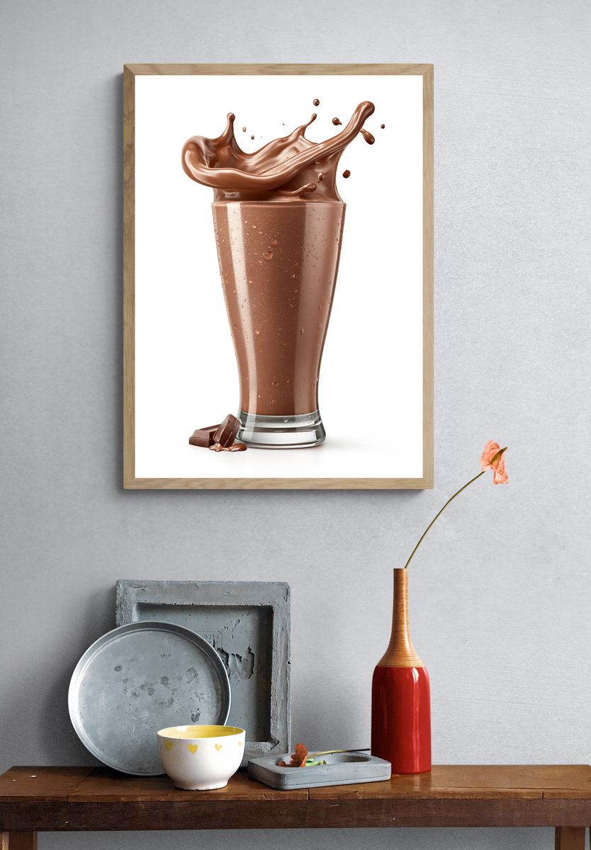 Chocolate Splash Food-Drink Poster. — room view 3