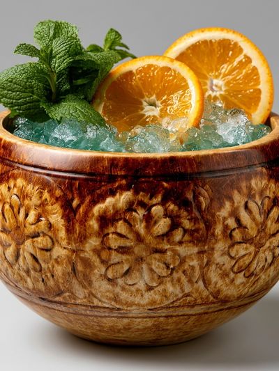 Citrus Mint Cocktail Photography Poster.