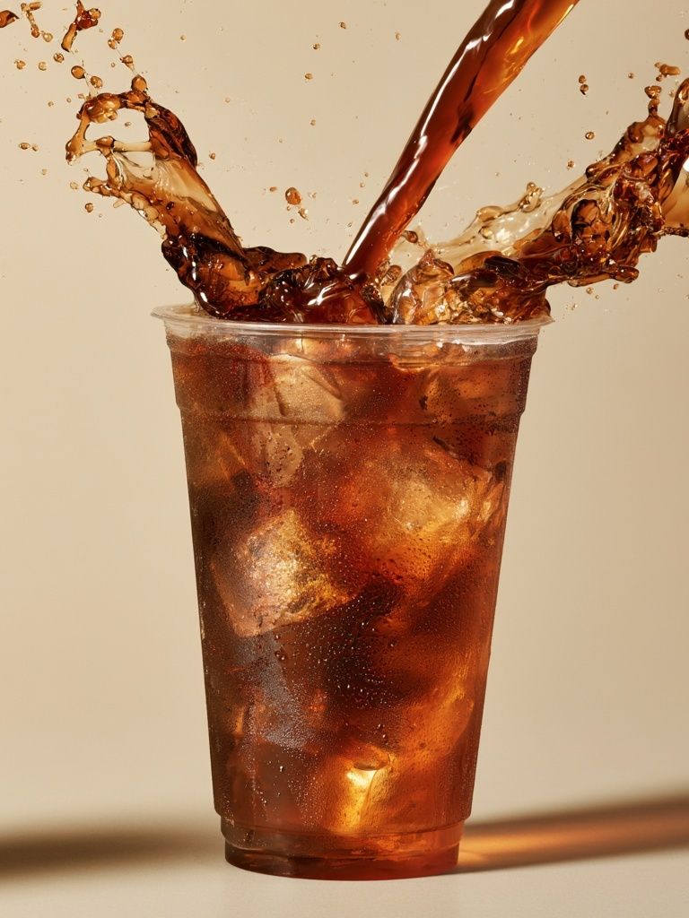 Iced Cola Splash Poster. poster detail