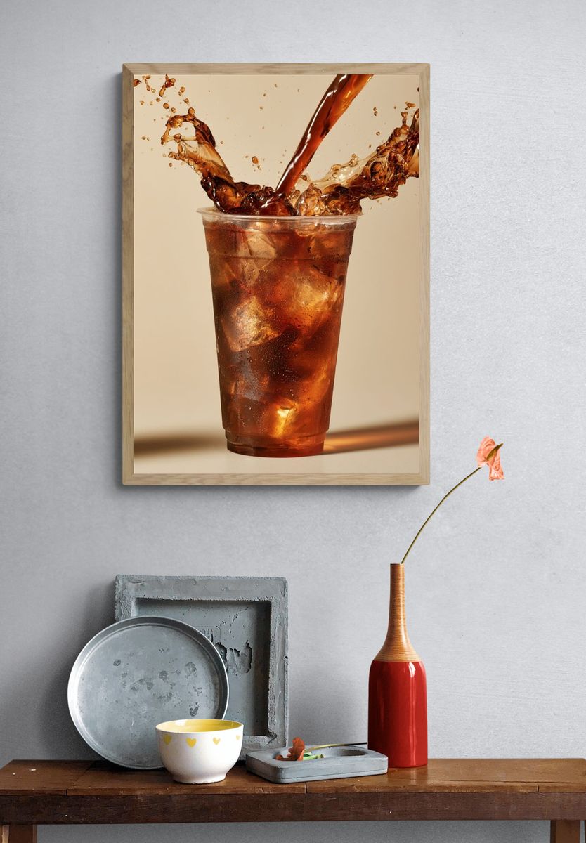 Iced Cola Splash Poster. — room view 3