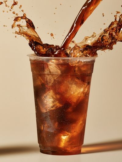 Iced Cola Splash Poster. poster print