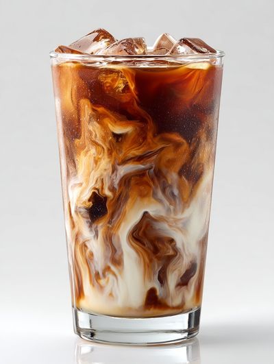 Iced Coffee Swirl Photography Print.