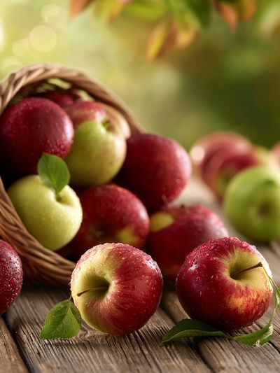 Rustic Apples Still Life Poster.