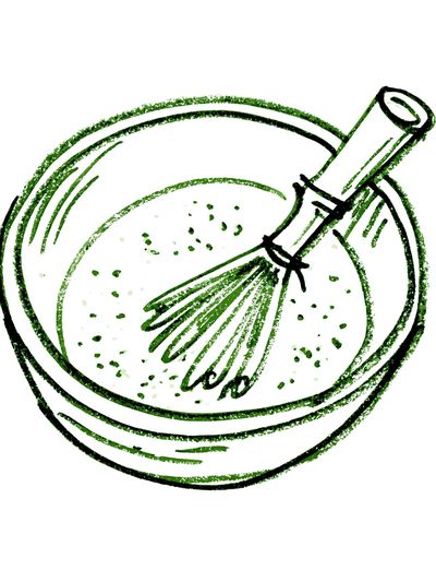 Green Citrus Slice Illustration Poster. poster