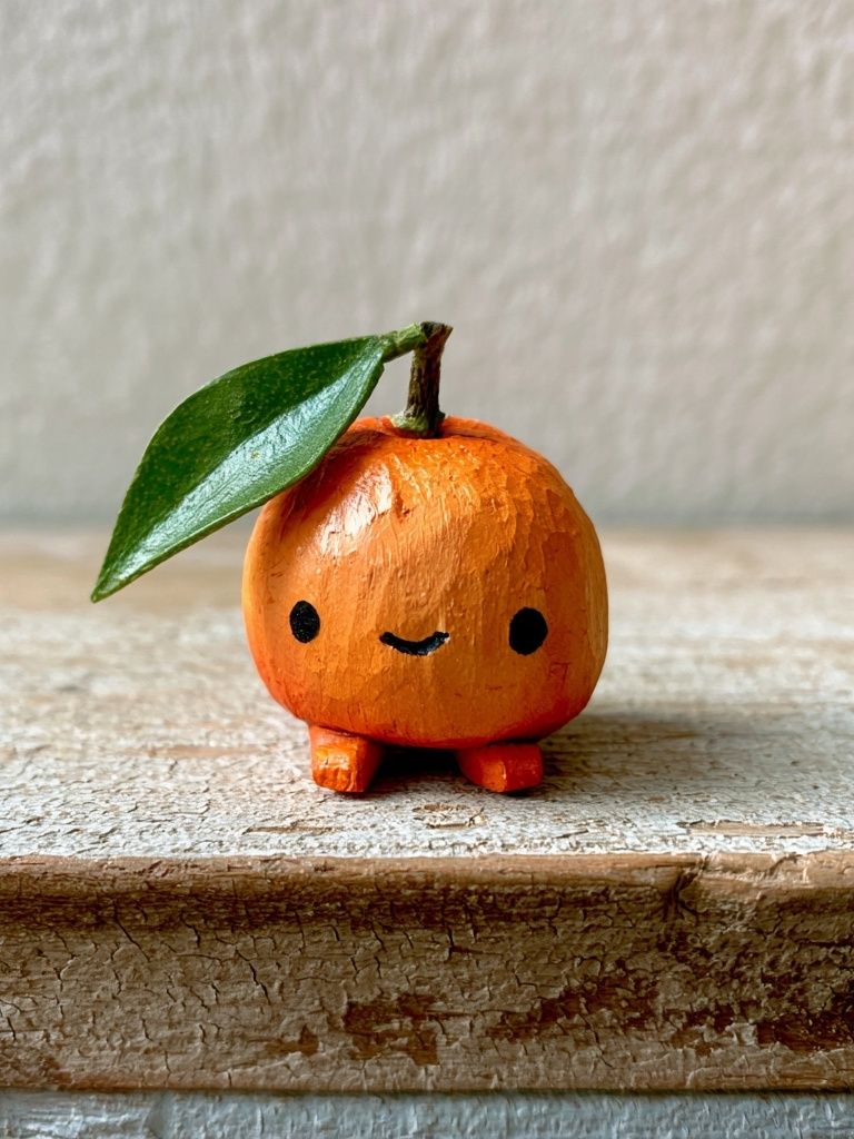 Cute Orange Fruit Photography Poster. poster detail
