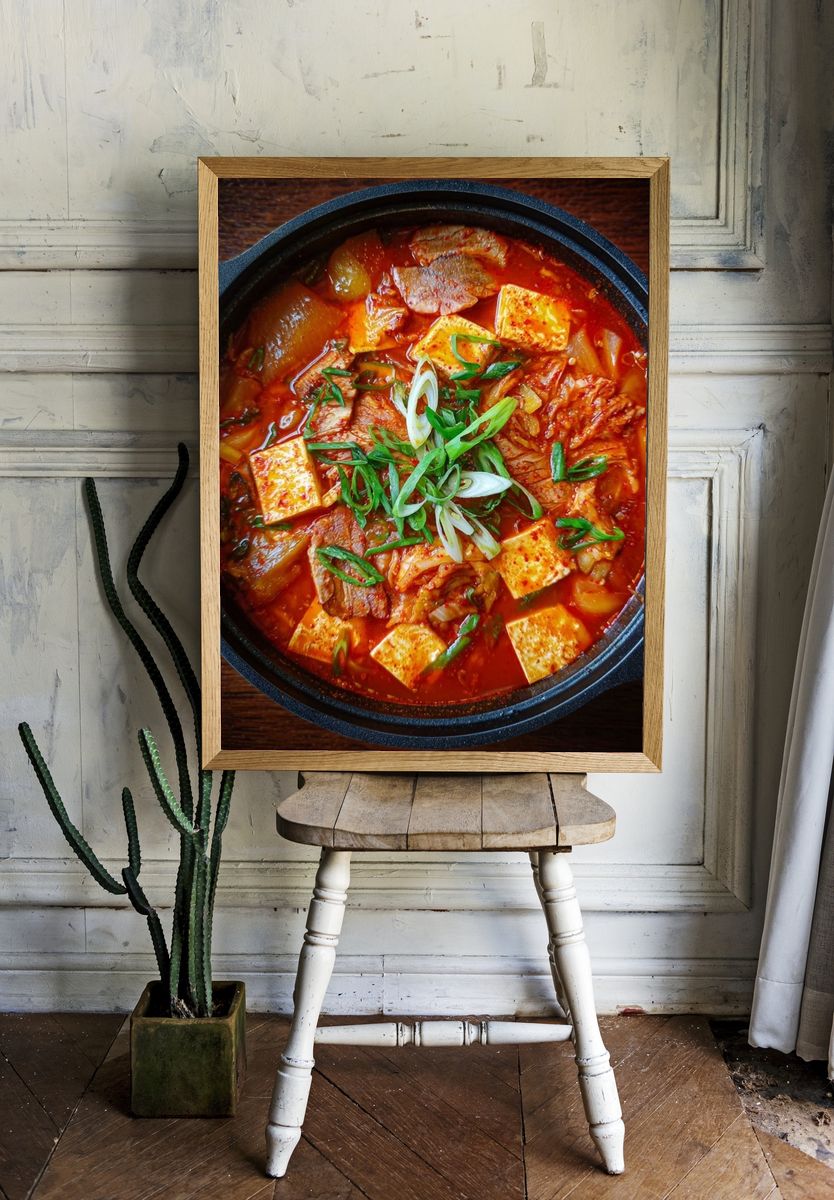 Korean Kimchi Stew Food-Drink Poster. room preview
