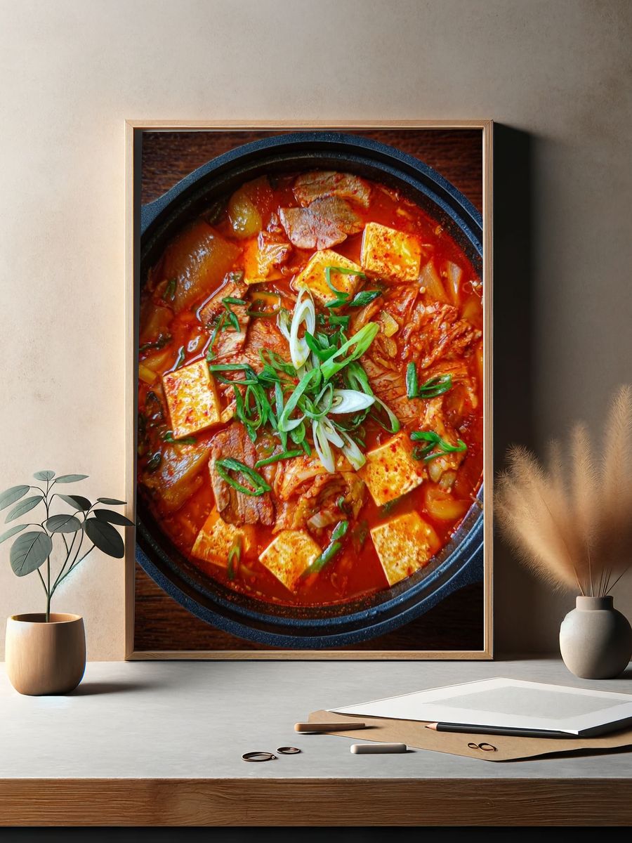 Korean Kimchi Stew Food-Drink Poster. — room view 2