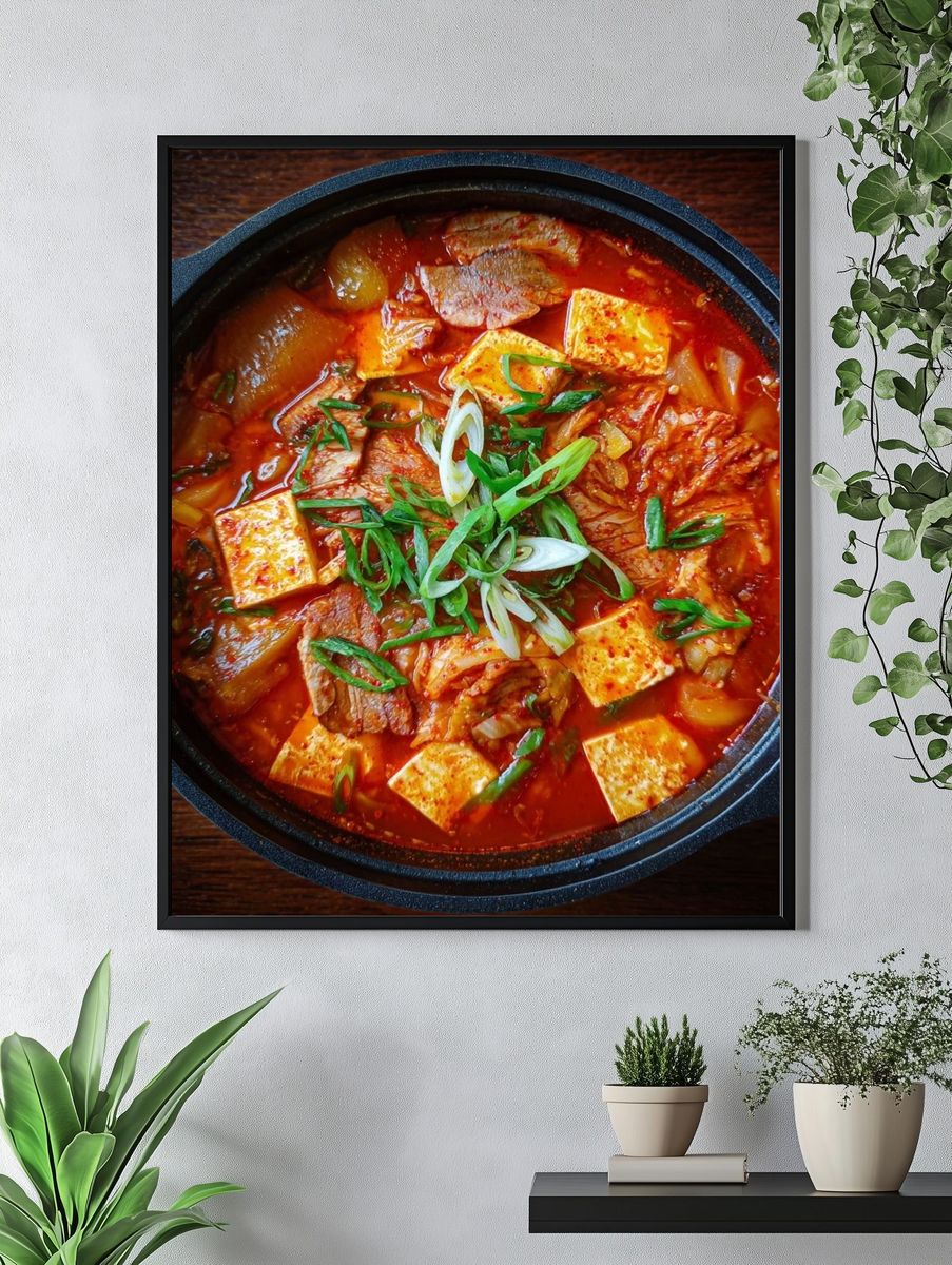 Korean Kimchi Stew Food-Drink Poster. — room view 4