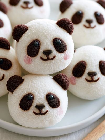 Panda Dessert Treats Poster.