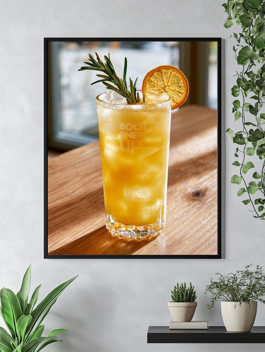 Citrus Spritz Cocktail Photography Poster. — room view 4