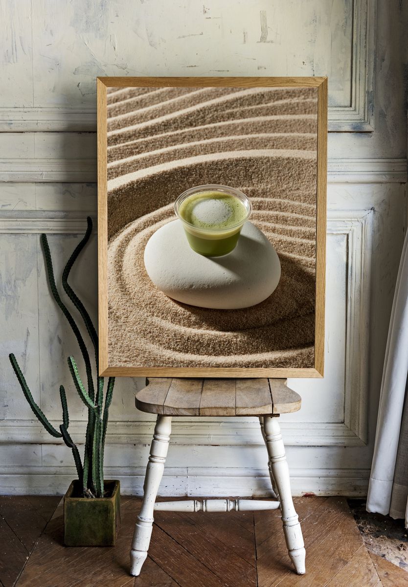 Matcha Still Life Poster. — room view 1