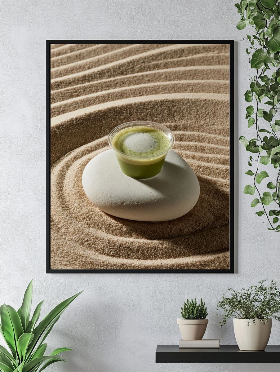 Matcha Still Life Poster. — room view 4