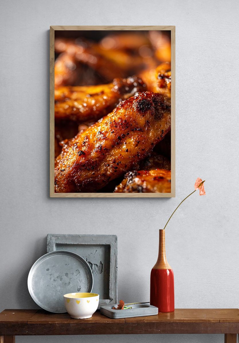 Delicious Chicken Wings — Food Print. — room view 3