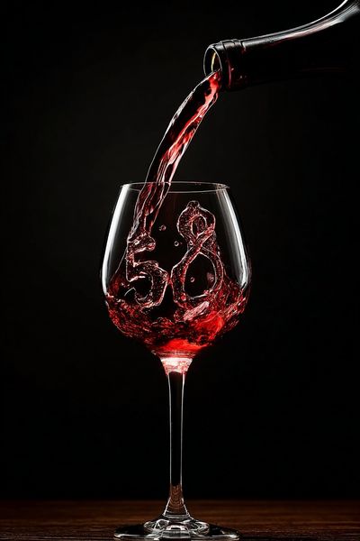 Red Wine Pour Photography Poster. poster