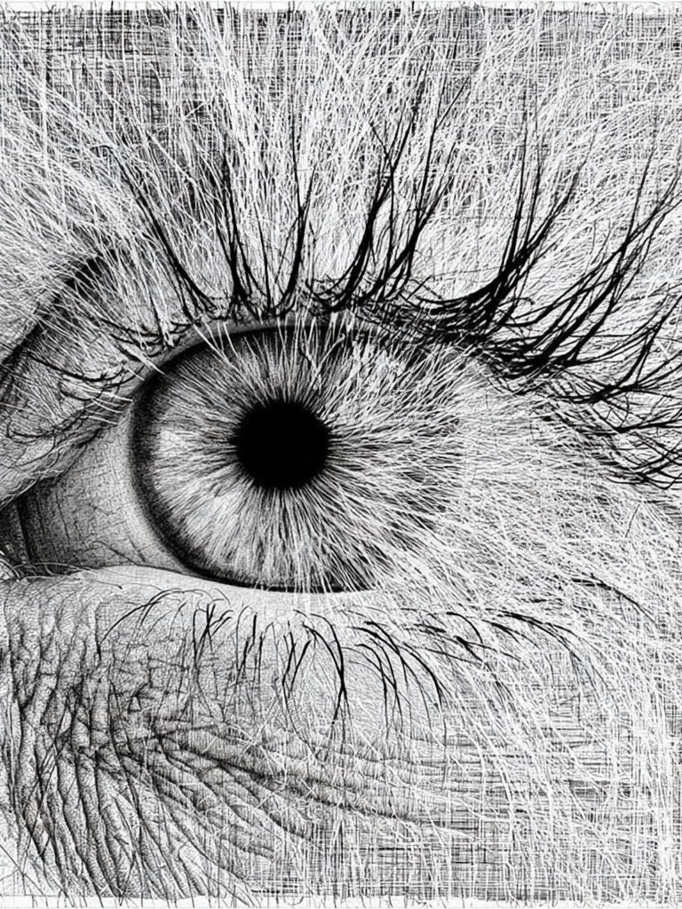 Human Eye Sketch Poster. poster — fine-art art