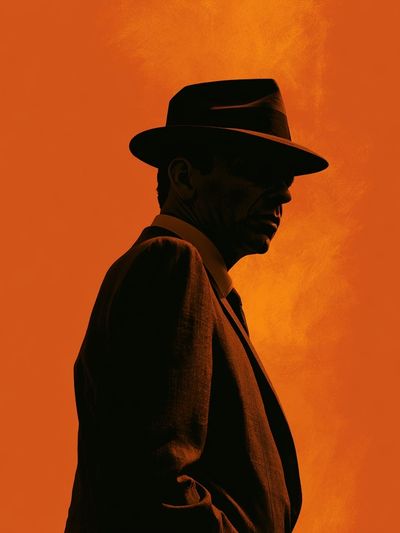 Fedora Silhouette Photography Poster.