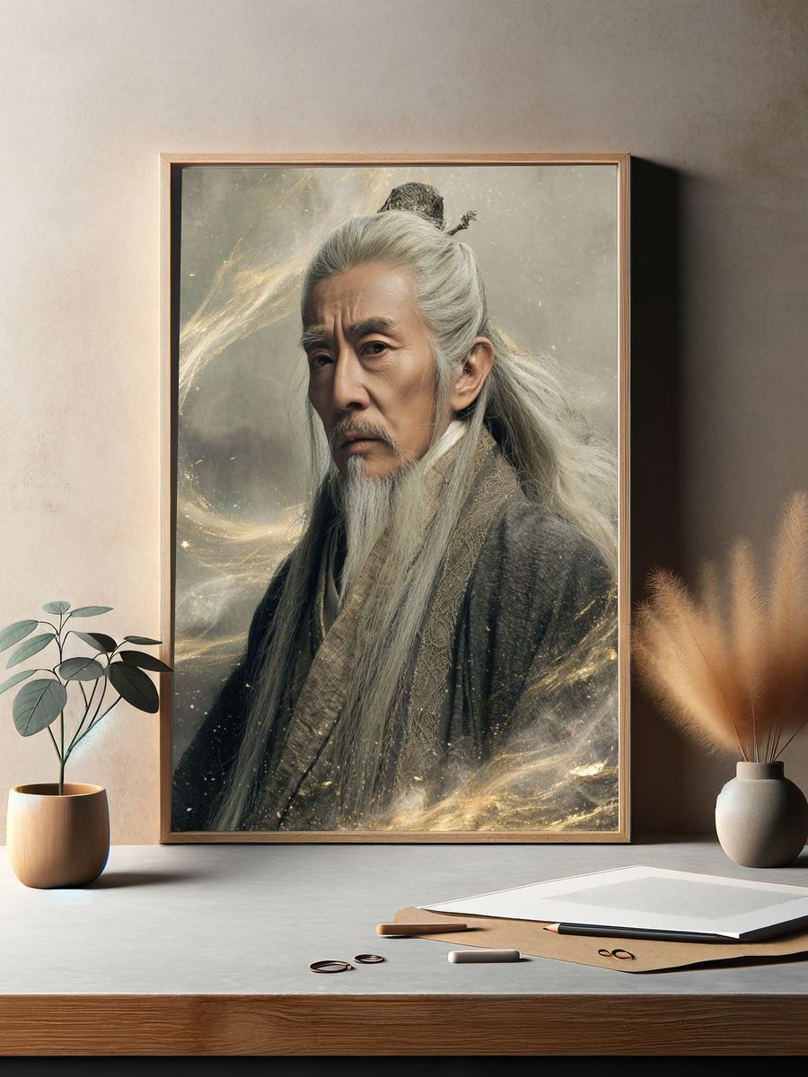 Wise Elder — Fantasy Print. — room view 2