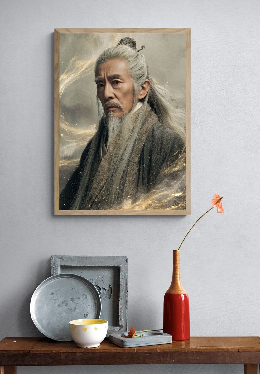 Wise Elder — Fantasy Print. — room view 3