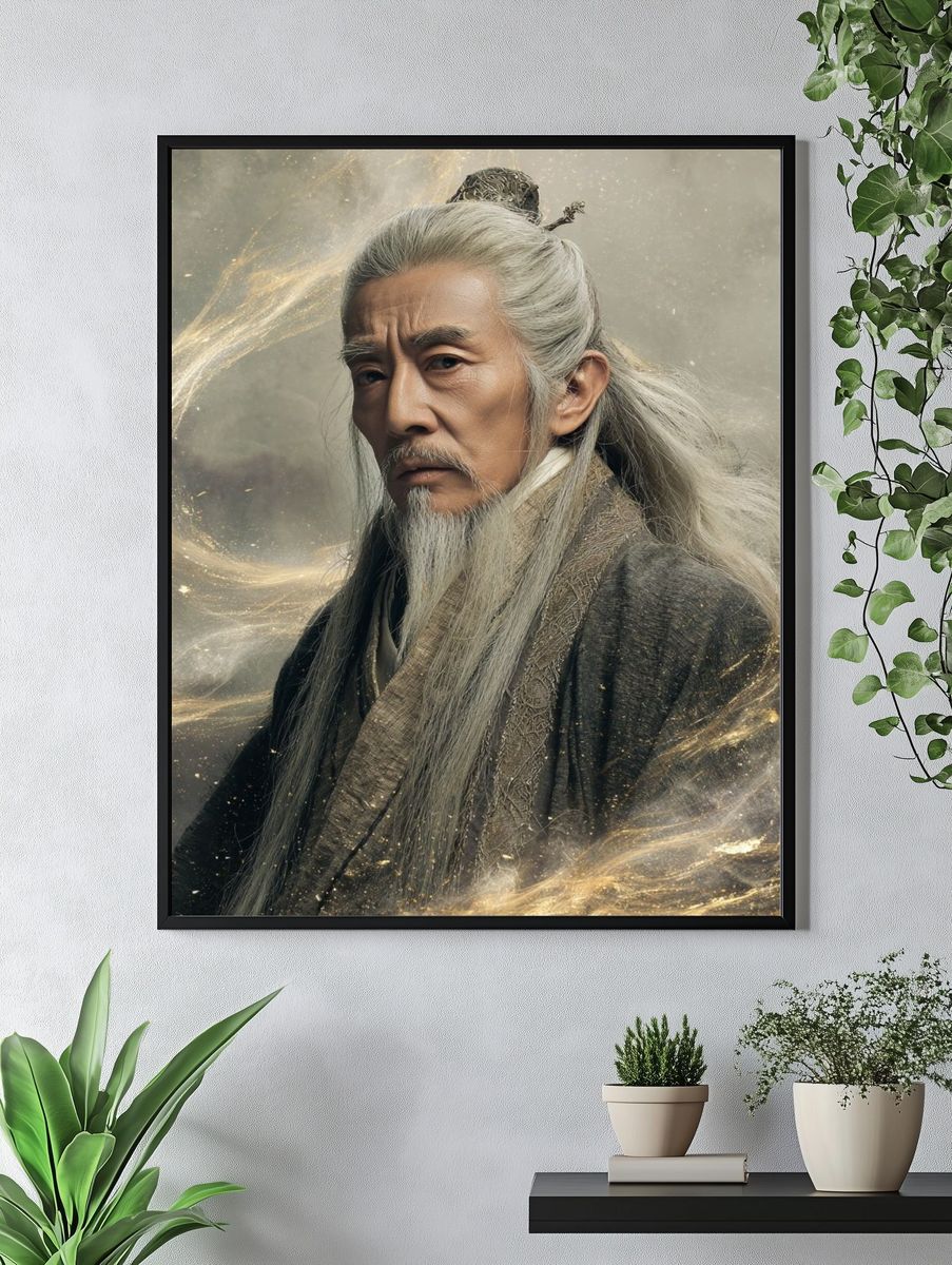 Wise Elder — Fantasy Print. — room view 4