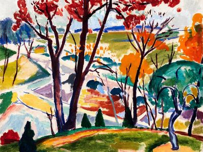 Landscape, Bridge, Huntingdon Valley (ca.1915–1916). poster print