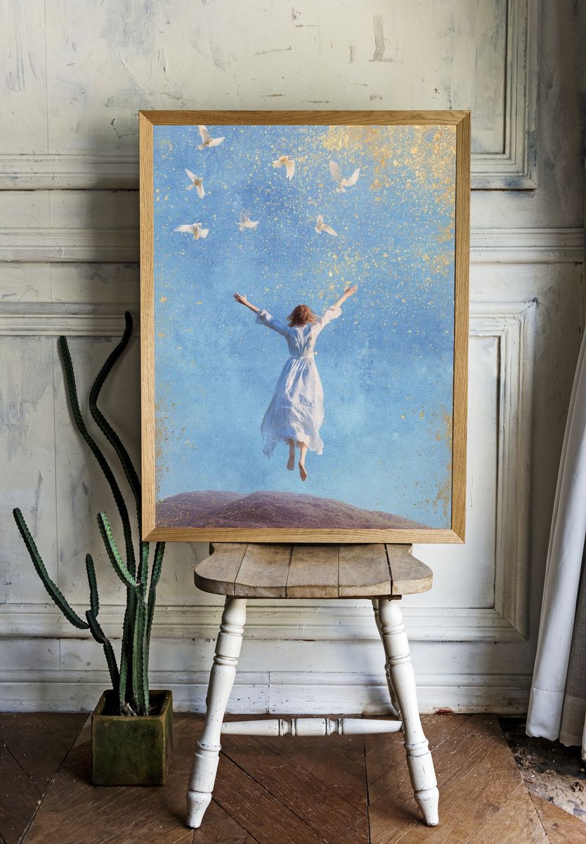 Freedom in Flight — Fine Art Print. — room view 1