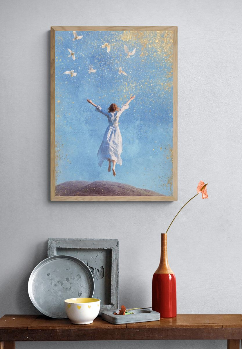 Freedom in Flight — Fine Art Print. — room view 3