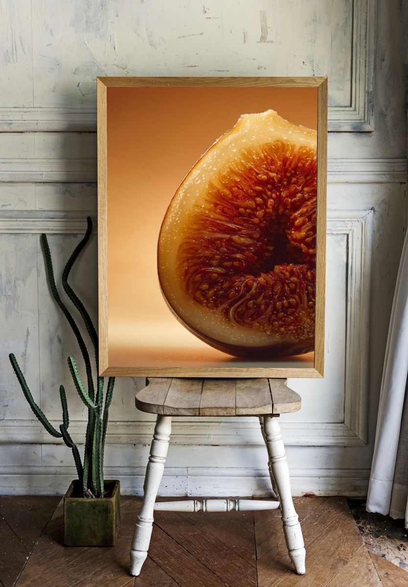 Fresh Fig — Food Photography Print. — room view 1