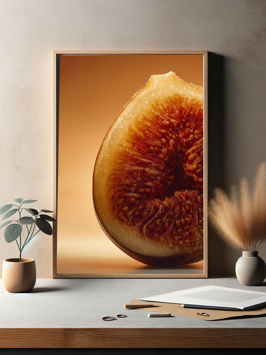 Fresh Fig — Food Photography Print. — room view 2