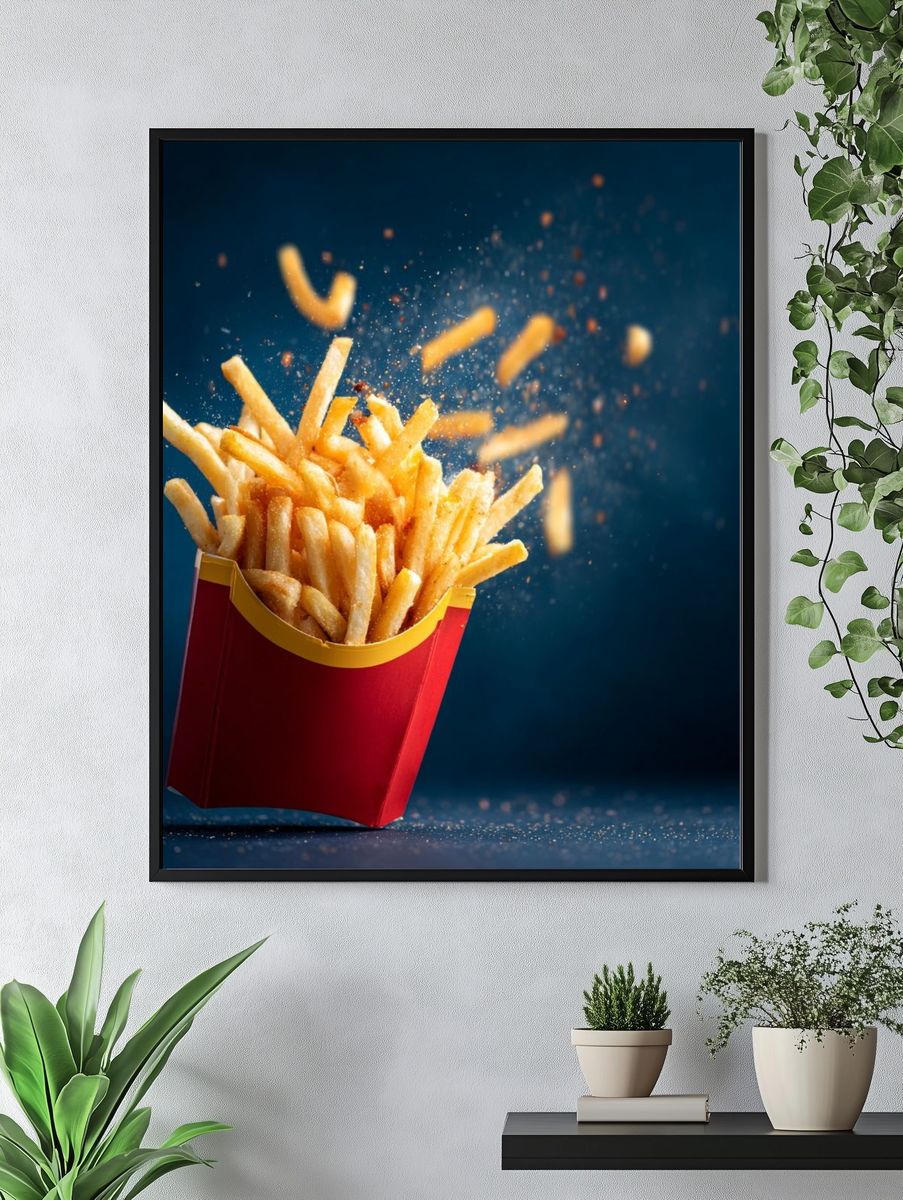 French Fries — Food Photography Print. — room view 4