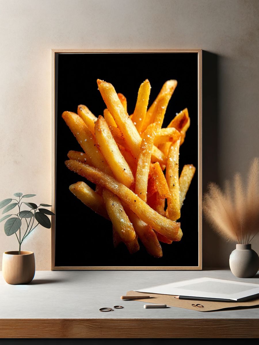 Crispy French Fries — Food Print. — room view 2