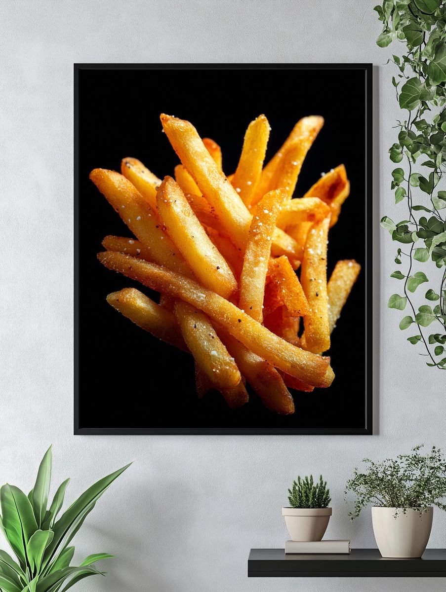 Crispy French Fries — Food Print. — room view 4