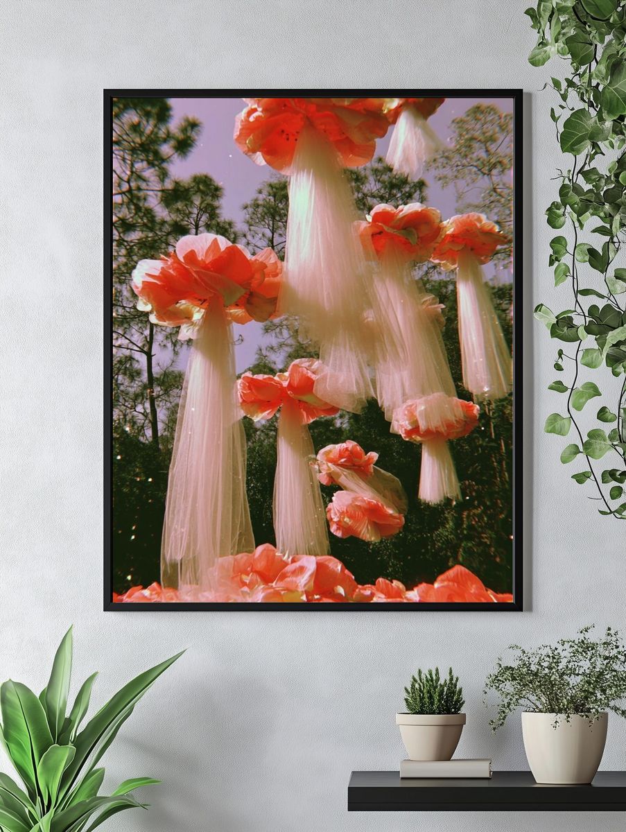 Floating Floral Dream — Art Print. — room view 4