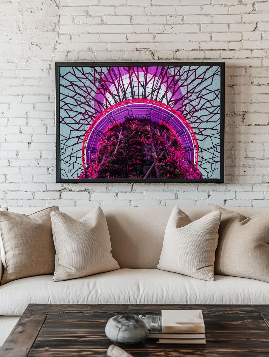 Futuristic Garden — Photography Print. — room view 1