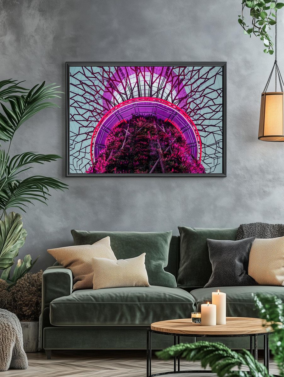Futuristic Garden — Photography Print. — room view 4