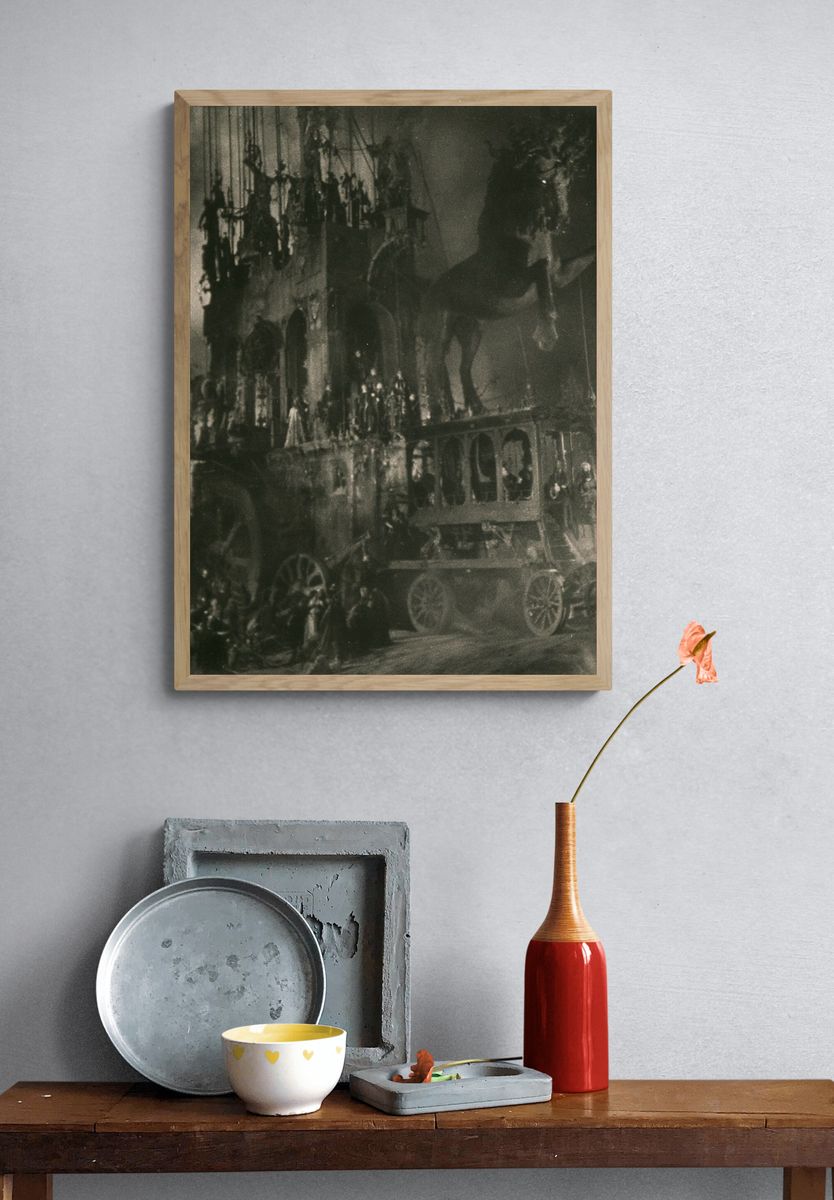 Dark Gothic Castle Procession Print. — room view 3