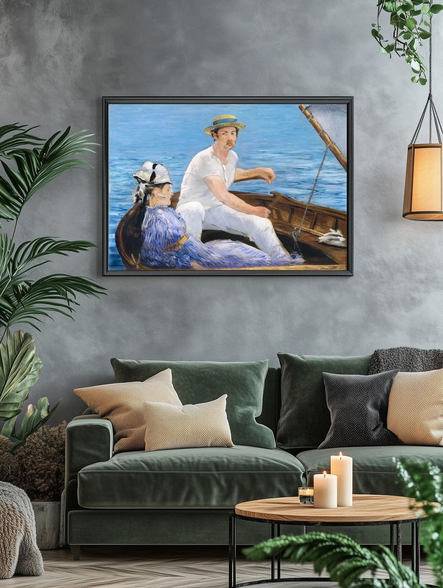 Boating (1874) painting high resolution. — room view 4