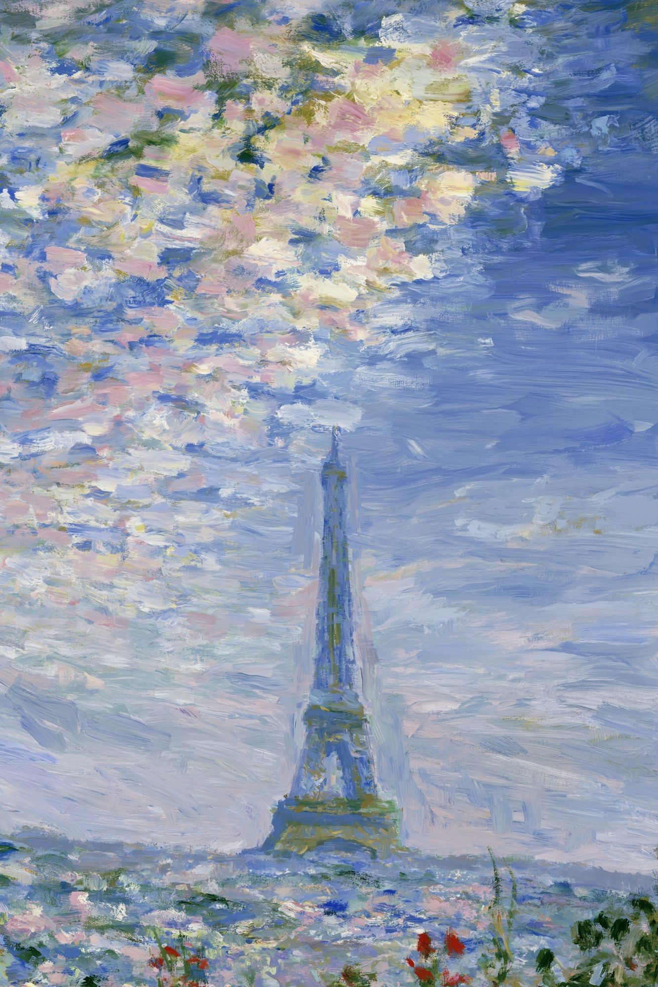 Eiffel Tower Impressionist Poster. poster — fine-art art