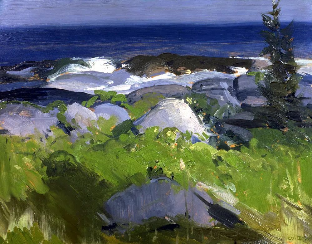 Vine Clad Shore, Monhegan Island. poster — fine-art art