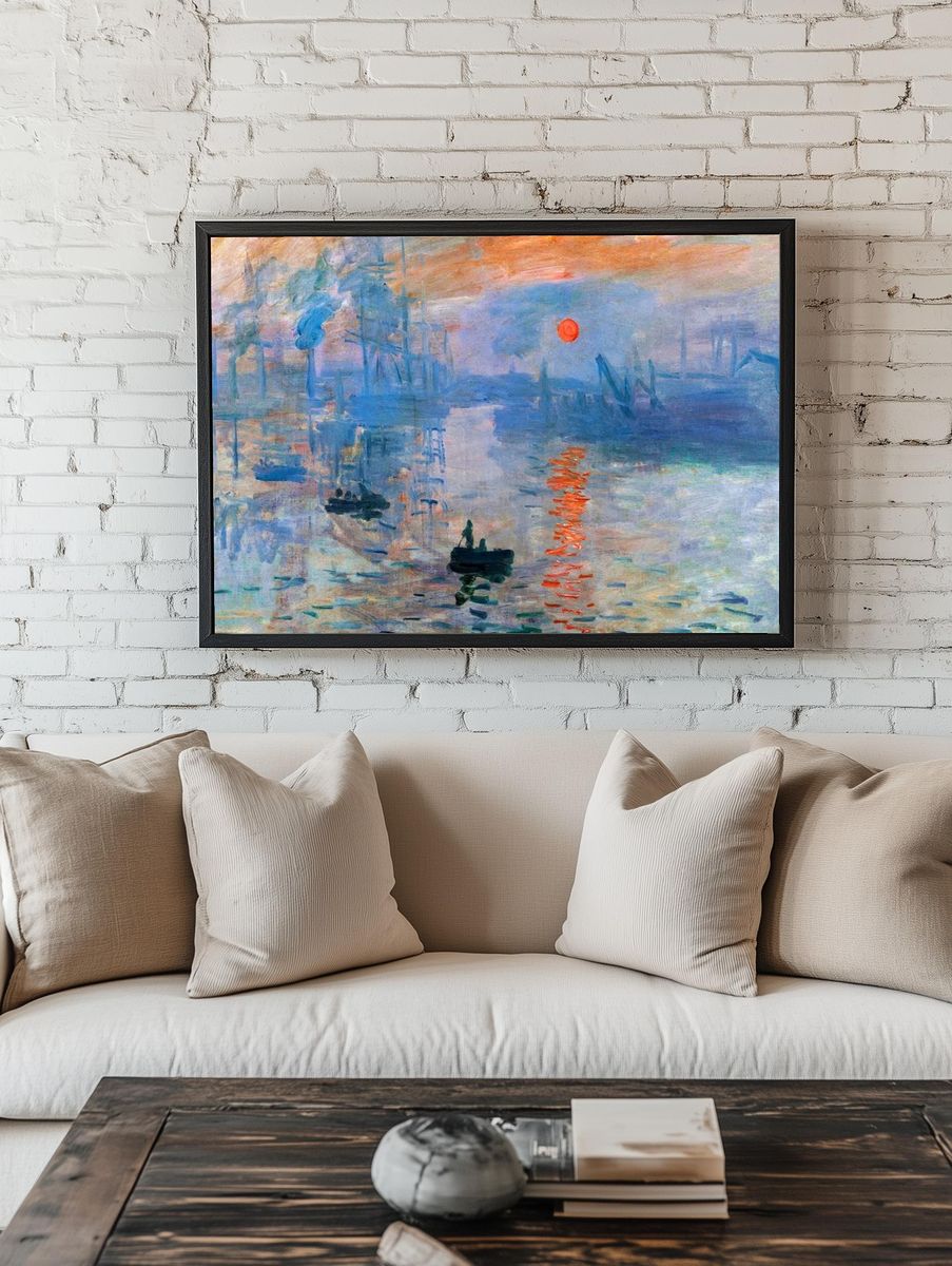 Monet impressionist desktop wallpaper, HD. — room view 1