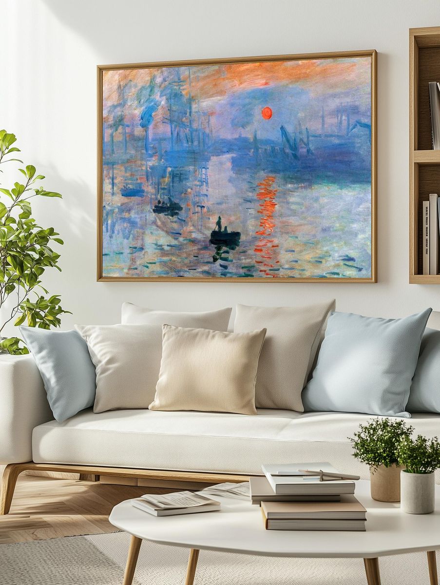 Monet impressionist desktop wallpaper, HD. — room view 2