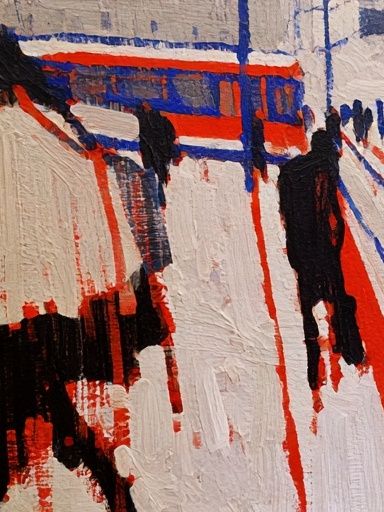 Urban Walk Abstract Poster. poster — fine-art art