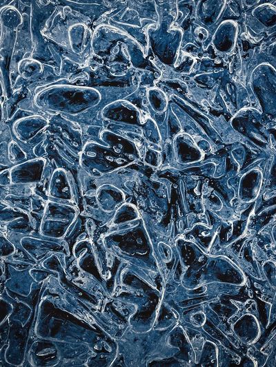 Frozen Ice Abstract Poster. poster print