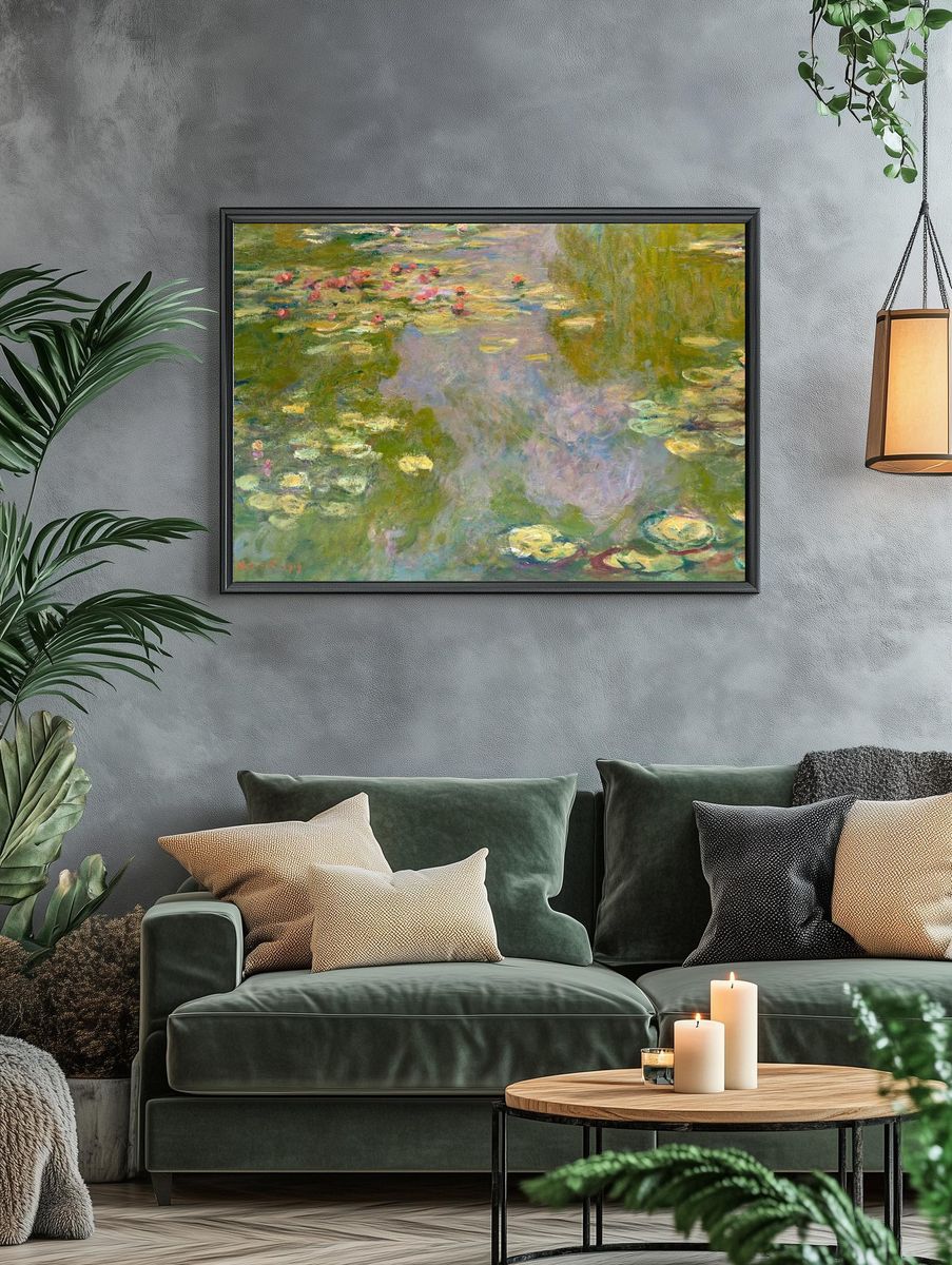 Monet impressionist desktop wallpaper, Water. — room view 4
