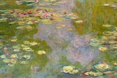 Monet impressionist desktop wallpaper, Water. poster